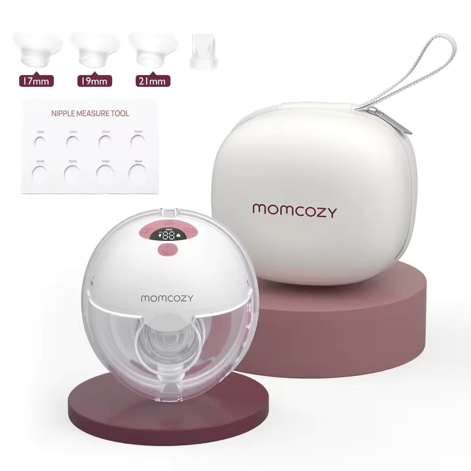 1  PCS Momcozy Breast Pump Hands Free M5, Wearable Breast Pump of Baby Mouth Double-Sealed Flange with 3 Modes & 9 Levels, Electric