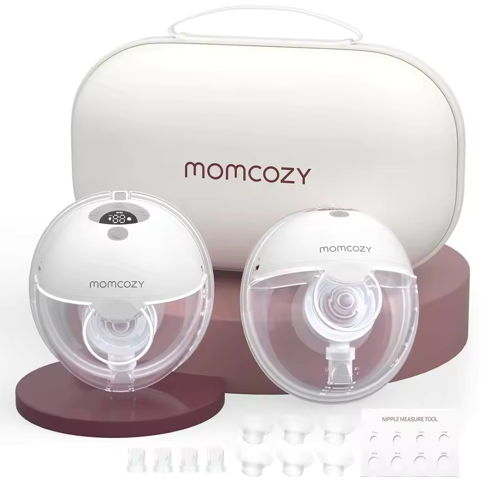 1  PCS Momcozy Breast Pump Hands Free M5, Wearable Breast Pump of Baby Mouth Double-Sealed Flange with 3 Modes & 9 Levels, Electric